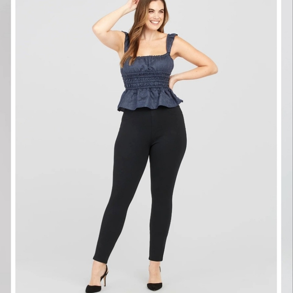 SPANX The Perfect Pant, Ankle 4-Pocket  In Black Size XL